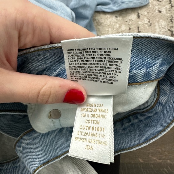 Agolde Broken Wasitband Jean Size 29 - Picture 6 of 6